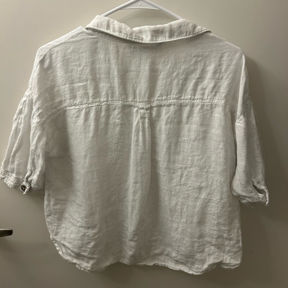 Zara Linen Button-Up - Picture 3 of 4